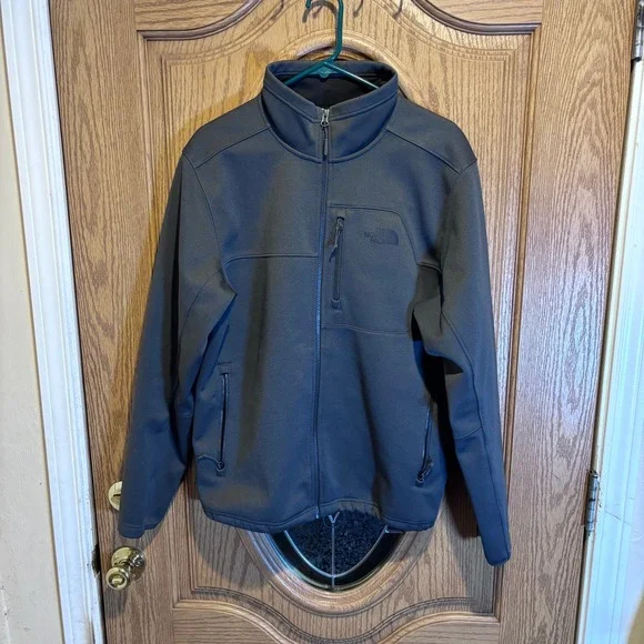 The North Face Mens Gray Full Zip Long Sleeve Jacket L Fleece Lined - Picture 2 of 13